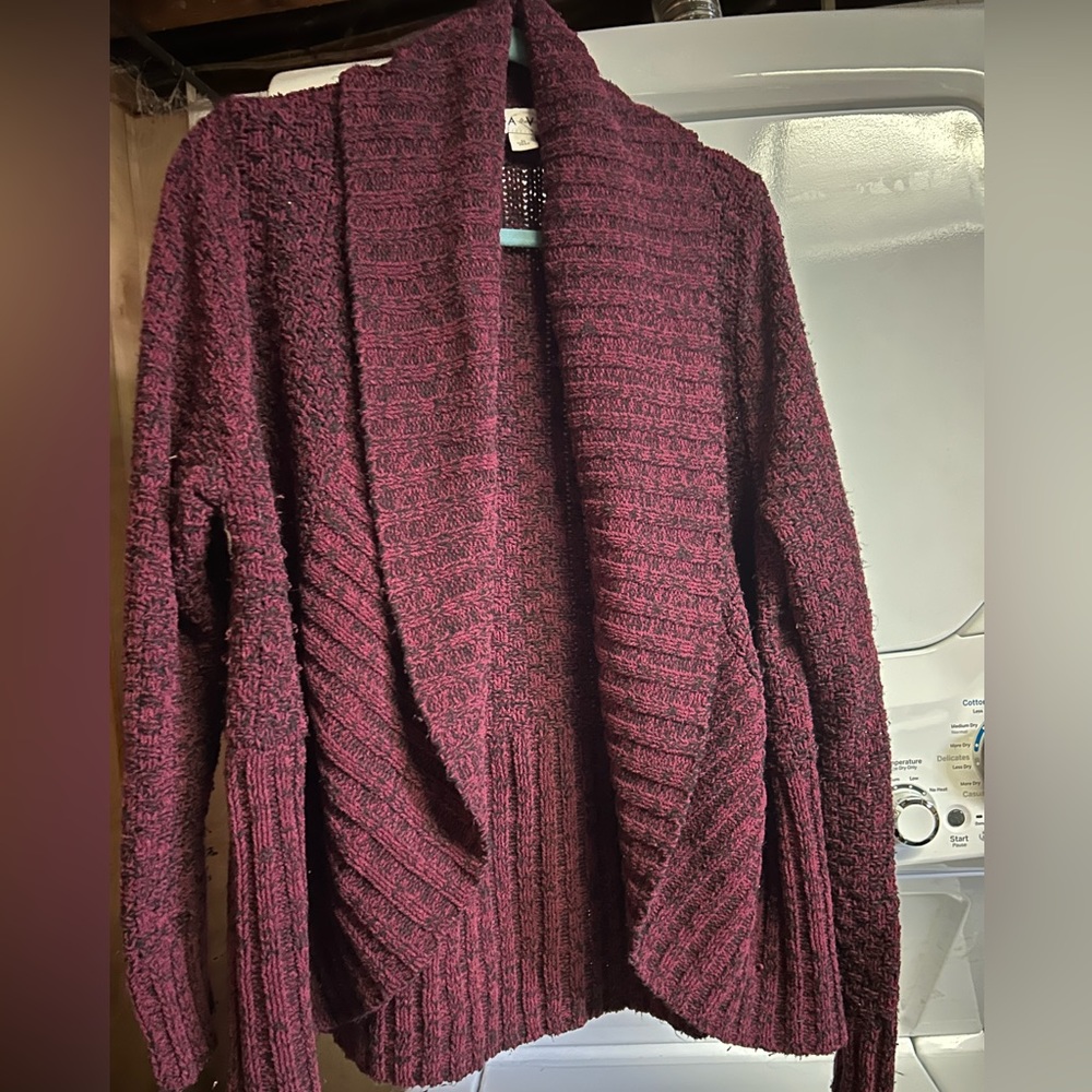 Women’s Ava & Viv 2X warm cozy chic chic xxl Target cardigan red maroon sweater